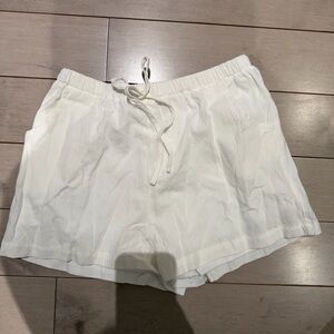 100% Cotton White Shorts